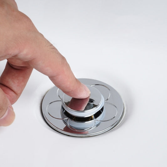 005 Washbasin Bouncing Core Push-type Deodorant Drain Plug, Specification: Rose Gold, Cap, Gray, Silver Gray, Rose Gold