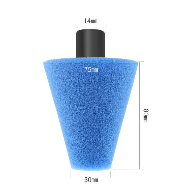 Car Cone Wheel Polishing Sponge M14 Detail Waxing Sponge Wheel, Single Cone M14 Blue, Single Cone M14 Yellow, Single Cone M14 Orange, Single Cone M14 Red
