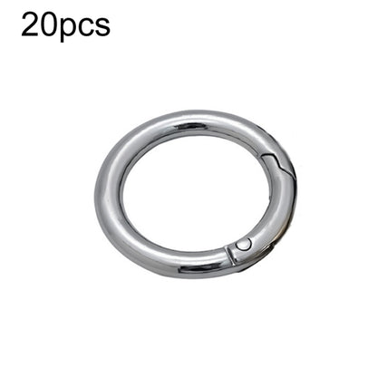 20pcs Zinc Alloy Spring Ring Metal Open Bag Webbing Keychain, 3 Points Silver, 4 Points Silver, 6 Points Light Gold, 4 Points Light Gold, 6 Points Black, Inch 2 Black, 6 Points Silver, 3 Points Light Gold, 1 inch Light Gold, 3 Point Black, 1 inch Black...