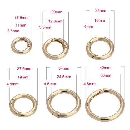 20pcs Zinc Alloy Spring Ring Metal Open Bag Webbing Keychain, 3 Points Silver, 4 Points Silver, 6 Points Light Gold, 4 Points Light Gold, 6 Points Black, Inch 2 Black, 6 Points Silver, 3 Points Light Gold, 1 inch Light Gold, 3 Point Black, 1 inch Black...