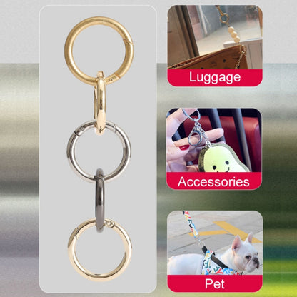 20pcs Zinc Alloy Spring Ring Metal Open Bag Webbing Keychain, 3 Points Silver, 4 Points Silver, 6 Points Light Gold, 4 Points Light Gold, 6 Points Black, Inch 2 Black, 6 Points Silver, 3 Points Light Gold, 1 inch Light Gold, 3 Point Black, 1 inch Black...