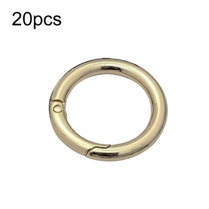 20pcs Zinc Alloy Spring Ring Metal Open Bag Webbing Keychain, 3 Points Silver, 4 Points Silver, 6 Points Light Gold, 4 Points Light Gold, 6 Points Black, Inch 2 Black, 6 Points Silver, 3 Points Light Gold, 1 inch Light Gold, 3 Point Black, 1 inch Black...