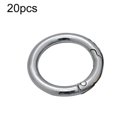 20pcs Zinc Alloy Spring Ring Metal Open Bag Webbing Keychain, 3 Points Silver, 4 Points Silver, 6 Points Light Gold, 4 Points Light Gold, 6 Points Black, Inch 2 Black, 6 Points Silver, 3 Points Light Gold, 1 inch Light Gold, 3 Point Black, 1 inch Black...