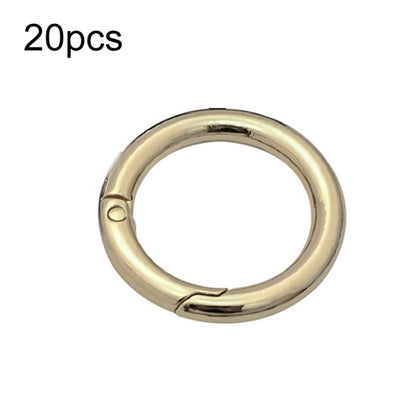 20pcs Zinc Alloy Spring Ring Metal Open Bag Webbing Keychain, 3 Points Silver, 4 Points Silver, 6 Points Light Gold, 4 Points Light Gold, 6 Points Black, Inch 2 Black, 6 Points Silver, 3 Points Light Gold, 1 inch Light Gold, 3 Point Black, 1 inch Black...