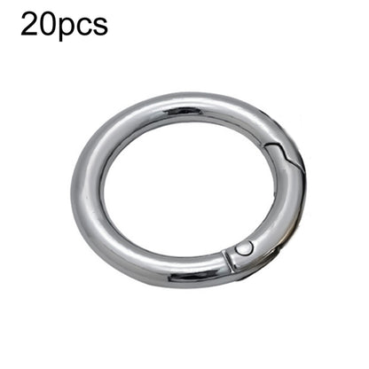 20pcs Zinc Alloy Spring Ring Metal Open Bag Webbing Keychain, 3 Points Silver, 4 Points Silver, 6 Points Light Gold, 4 Points Light Gold, 6 Points Black, Inch 2 Black, 6 Points Silver, 3 Points Light Gold, 1 inch Light Gold, 3 Point Black, 1 inch Black...