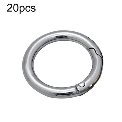 20pcs Zinc Alloy Spring Ring Metal Open Bag Webbing Keychain, 3 Points Silver, 4 Points Silver, 6 Points Light Gold, 4 Points Light Gold, 6 Points Black, Inch 2 Black, 6 Points Silver, 3 Points Light Gold, 1 inch Light Gold, 3 Point Black, 1 inch Black...