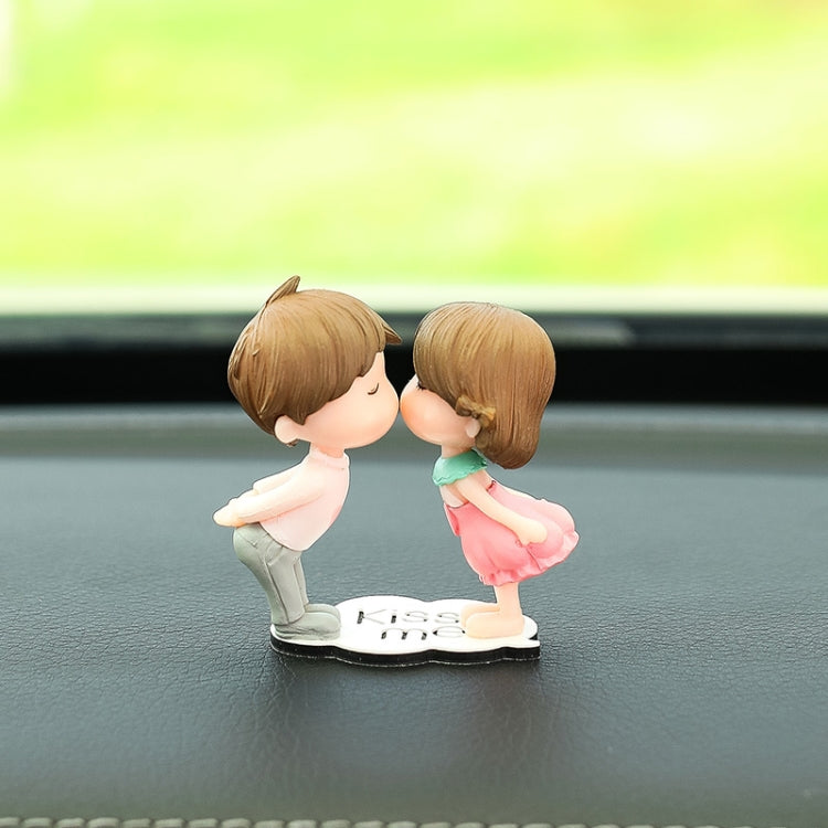 Car Ornament Ornament Lovely Kissing Couple Doll, Color:, Blue, Gray, Reading, Clever, Blue+Balloon, Blue+Blue White Balloon, Gray+Balloon, Gray+Gray Balloon, Reading+Balloon, Clever+Balloon, Stool Blue Couple, Stool Gray Couple, Stool Reading Couple��...