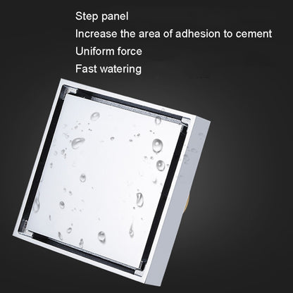 Bathroom Large Displacement Anti-odor Floor Drain, Style:, K8011 Gold+Black Straight Row, K8011 Gold+Magnetic Suspension, K8012 Chrome Plated+Black Straight Row, K8012 Chrome Plated+Magnetic Suspension, K8014 Nickel Brushes+Black Straight Row����������...