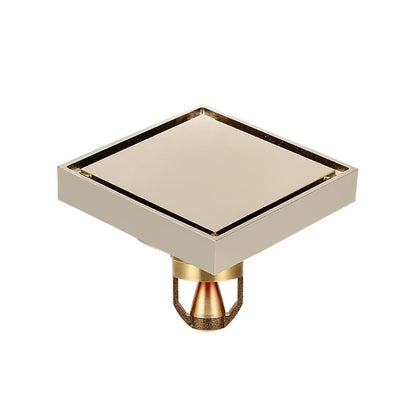 Bathroom Large Displacement Anti-odor Floor Drain, Style:, K8011 Gold+Black Straight Row, K8011 Gold+Magnetic Suspension, K8012 Chrome Plated+Black Straight Row, K8012 Chrome Plated+Magnetic Suspension, K8014 Nickel Brushes+Black Straight Row����������...