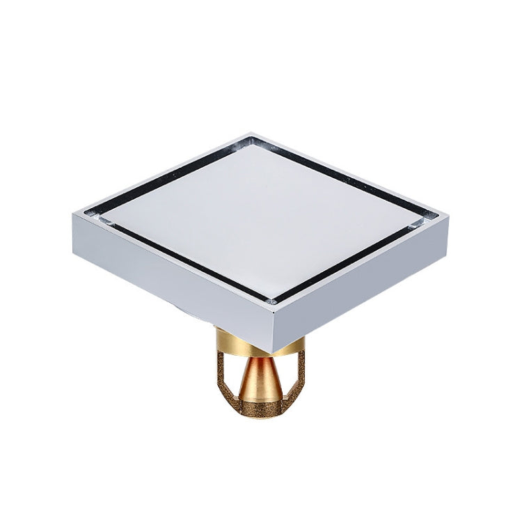 Bathroom Large Displacement Anti-odor Floor Drain, Style:, K8011 Gold+Black Straight Row, K8011 Gold+Magnetic Suspension, K8012 Chrome Plated+Black Straight Row, K8012 Chrome Plated+Magnetic Suspension, K8014 Nickel Brushes+Black Straight Row����������...