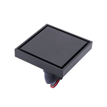 Bathroom Large Displacement Anti-odor Floor Drain, Style:, K8011 Gold+Black Straight Row, K8011 Gold+Magnetic Suspension, K8012 Chrome Plated+Black Straight Row, K8012 Chrome Plated+Magnetic Suspension, K8014 Nickel Brushes+Black Straight Row����������...