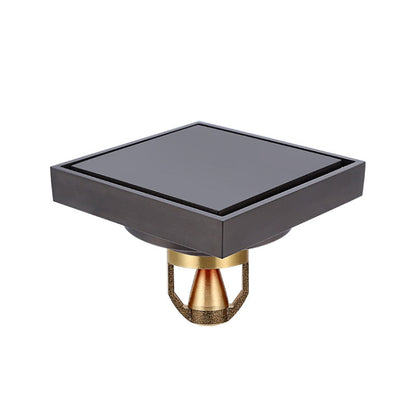 Bathroom Large Displacement Anti-odor Floor Drain, Style:, K8011 Gold+Black Straight Row, K8011 Gold+Magnetic Suspension, K8012 Chrome Plated+Black Straight Row, K8012 Chrome Plated+Magnetic Suspension, K8014 Nickel Brushes+Black Straight Row����������...