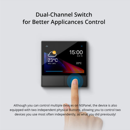 Sonoff NSPanel WiFi Smart Scene Switch Thermostat Temperature All-in-One Control Touch Screen, EU Plug, US Plug