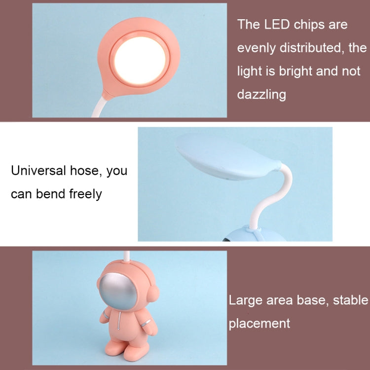 مصباح دراسة لحماية عين رائد الفضاء L-220903 LED قابل لإعادة الشحن، لون أبيض، لون أزرق L-220903