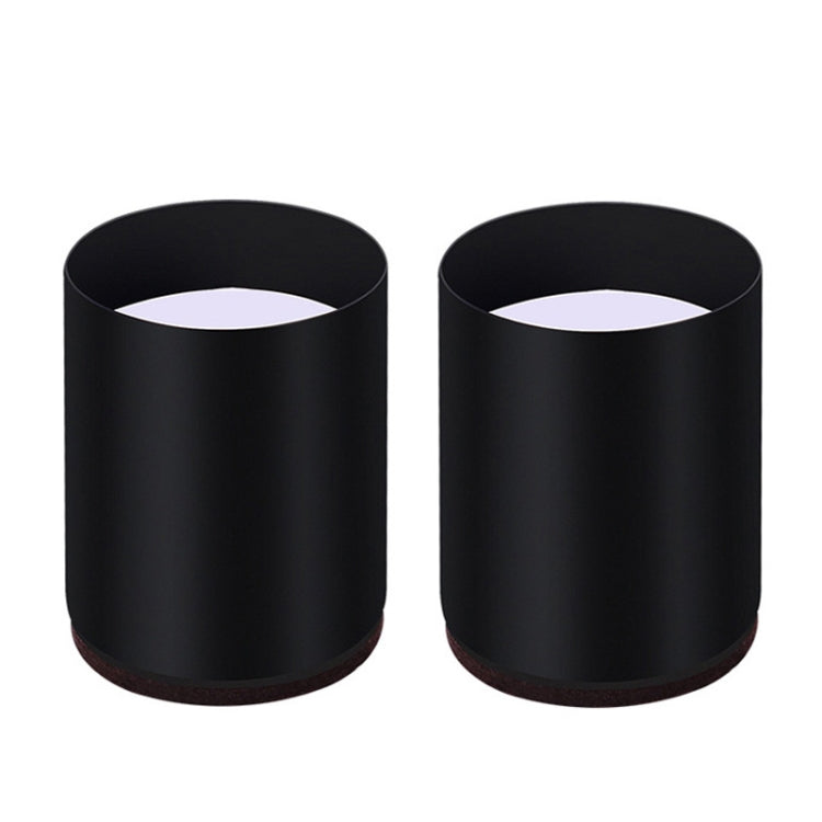 2pcs/set Furniture Carbon Steel Wraparound Heightening Foot Pad, Style:, Round 4x5cm (Black), Round 4x5cm (Brown), Round 6x5cm (Black), Round 6x5cm (Brown), Round 6x10cm (Black), Round 6x10cm (Brown), Square 4x5cm (Black), Square 4x5cm (Brown)���������...