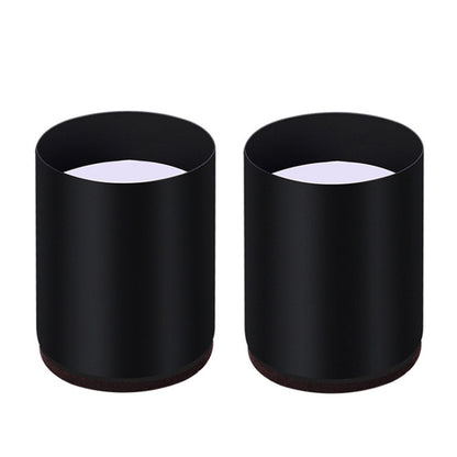 2pcs/set Furniture Carbon Steel Wraparound Heightening Foot Pad, Style:, Round 4x5cm (Black), Round 4x5cm (Brown), Round 6x5cm (Black), Round 6x5cm (Brown), Round 6x10cm (Black), Round 6x10cm (Brown), Square 4x5cm (Black), Square 4x5cm (Brown)���������...