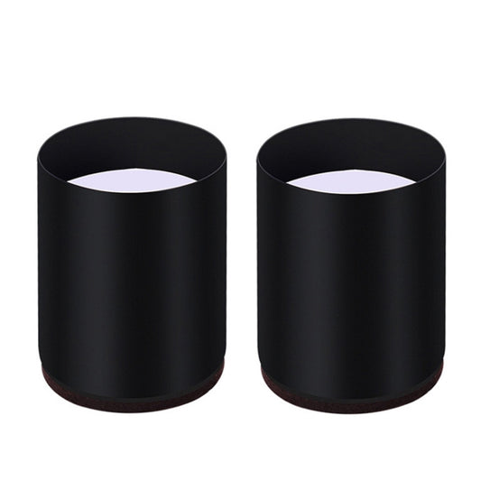 2pcs/set Furniture Carbon Steel Wraparound Heightening Foot Pad, Style:, Round 4x5cm (Black), Round 4x5cm (Brown), Round 6x5cm (Black), Round 6x5cm (Brown), Round 6x10cm (Black), Round 6x10cm (Brown), Square 4x5cm (Black), Square 4x5cm (Brown)���������...