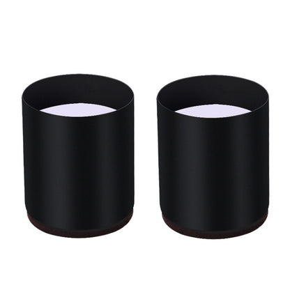 2pcs/set Furniture Carbon Steel Wraparound Heightening Foot Pad, Style:, Round 4x5cm (Black), Round 4x5cm (Brown), Round 6x5cm (Black), Round 6x5cm (Brown), Round 6x10cm (Black), Round 6x10cm (Brown), Square 4x5cm (Black), Square 4x5cm (Brown)���������...