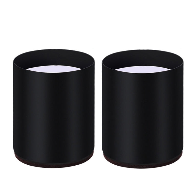 2pcs/set Furniture Carbon Steel Wraparound Heightening Foot Pad, Style:, Round 4x5cm (Black), Round 4x5cm (Brown), Round 6x5cm (Black), Round 6x5cm (Brown), Round 6x10cm (Black), Round 6x10cm (Brown), Square 4x5cm (Black), Square 4x5cm (Brown)���������...