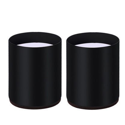 2pcs/set Furniture Carbon Steel Wraparound Heightening Foot Pad, Style:, Round 4x5cm (Black), Round 4x5cm (Brown), Round 6x5cm (Black), Round 6x5cm (Brown), Round 6x10cm (Black), Round 6x10cm (Brown), Square 4x5cm (Black), Square 4x5cm (Brown)���������...