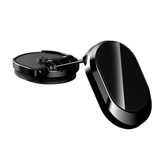 U18 Mini Car Foldable Rotating Magnetic Mobile Phone Navigation Holder, U18 (Black), U18 (Silver)