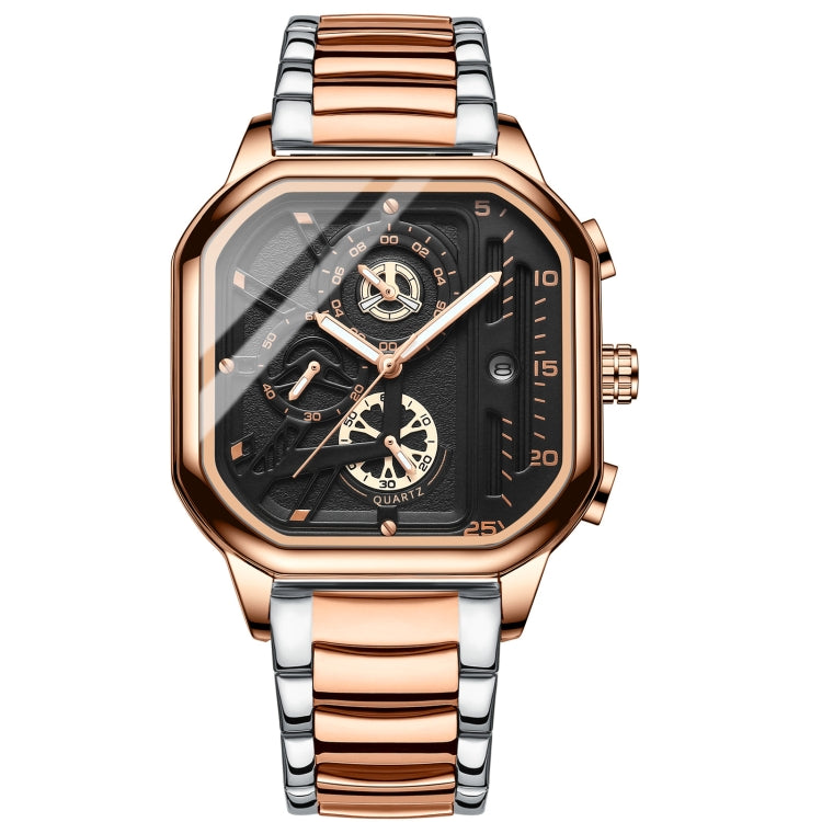 BINBOND B6577 30M Waterproof Luminous Square Quartz Watch