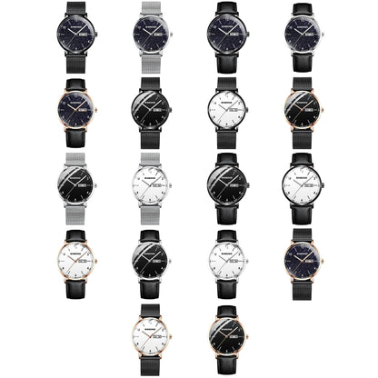 BINBOND B3820 30M Waterproof Ultra-thin Quartz Luminous Starry Watch