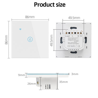 High Power Time Voice Control EU Plug, ZigBee 20A White, ZigBee 20A Black, WIFI 20A White, WIFI 20A Black