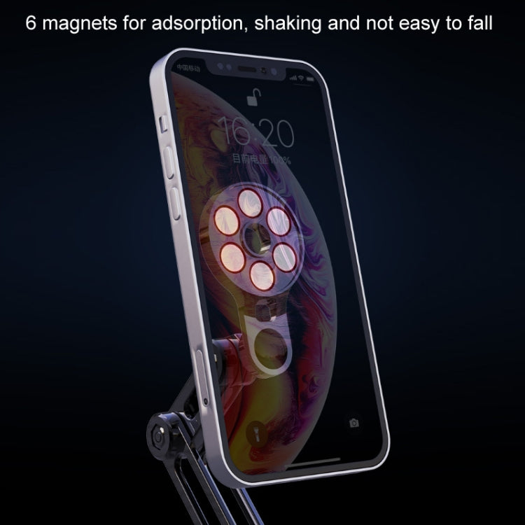 Car Desktop Folding Magnetic Suction Stretch Live Mobile Phone Holder, 1210