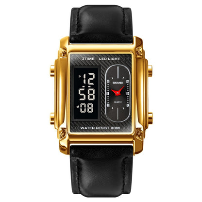 SKMEI 1868 Square Double Display Waterproof Men Watch, Style: