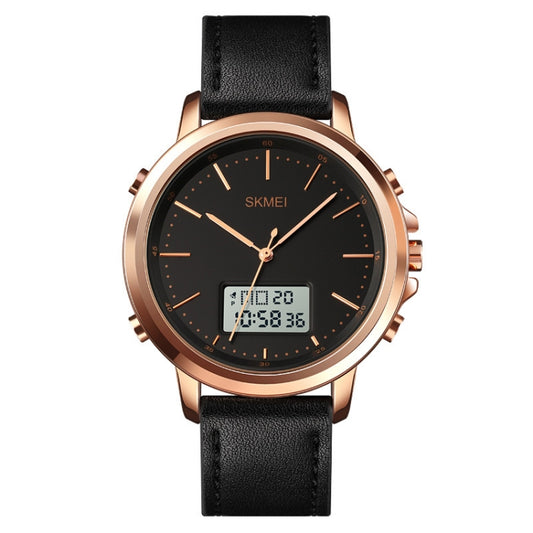 SKMEI 1652 Dual Movement Sports Leather Alloy Male Watch