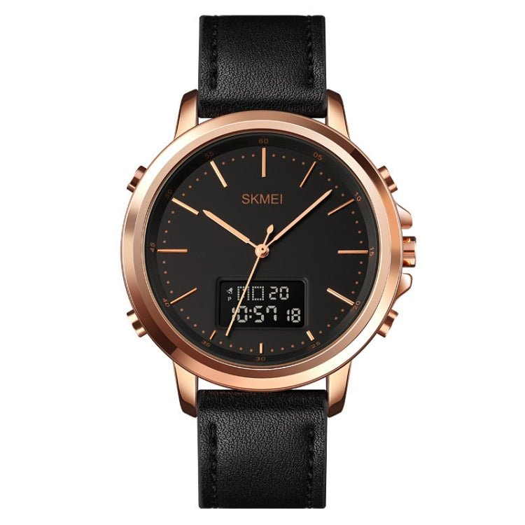 SKMEI 1652 Dual Movement Sports Leather Alloy Male Watch