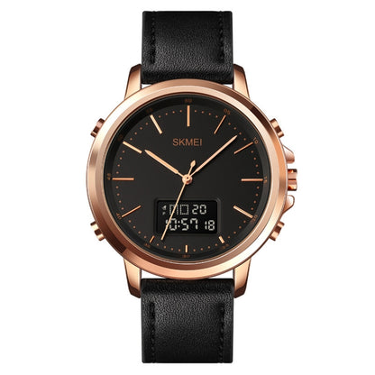 SKMEI 1652 Dual Movement Sports Leather Alloy Male Watch
