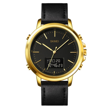 SKMEI 1652 Dual Movement Sports Leather Alloy Male Watch