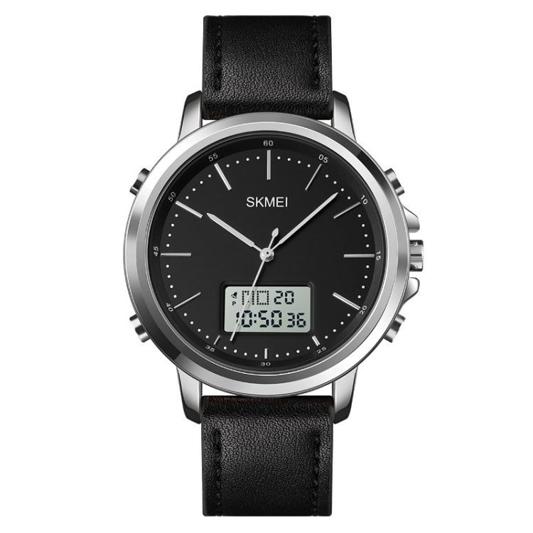 SKMEI 1652 Dual Movement Sports Leather Alloy Male Watch