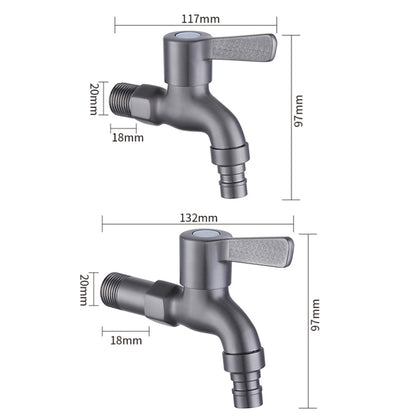 Bathroom Toilet Stainless Steel Bib Tap Wall Mounted Washing Machine Water Tap ,Spec: