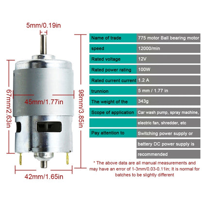 Spindle Motor High Speed High Power Large Torque with Ball Bearing, 775, 795, 895