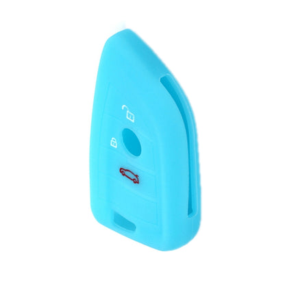 For BMW 1 Series X4/X2/XM5 2pcs Soft Silicone Remote Key Cover, Red, Rose Red, Pink, Sea Blue, Luminous Blue, Dark Gray