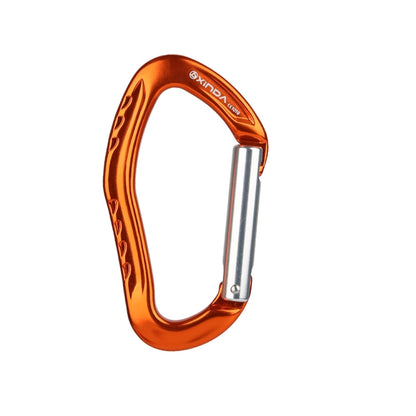 XINDA  22KN Rock Climbing  Straight Quickdraw Spring-loaded Gate Buckle Aluminum Carabiner