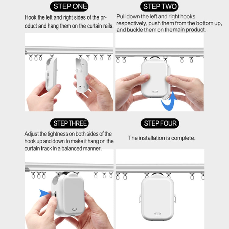 X101 Smart Home Automatic Curtain Machine With RC, Style:, Track Model Single Host, Track Model Double Host, Track Model Single Host+Gateway, Track Model Double Host+Gateway, Roman Pole Model Single Host, Roman Pole Model Double Host�������������������...