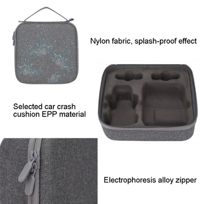 For DJI Mavic Mini 2 Dual Battery Storage Bag Handheld Protective Case, Light Grey