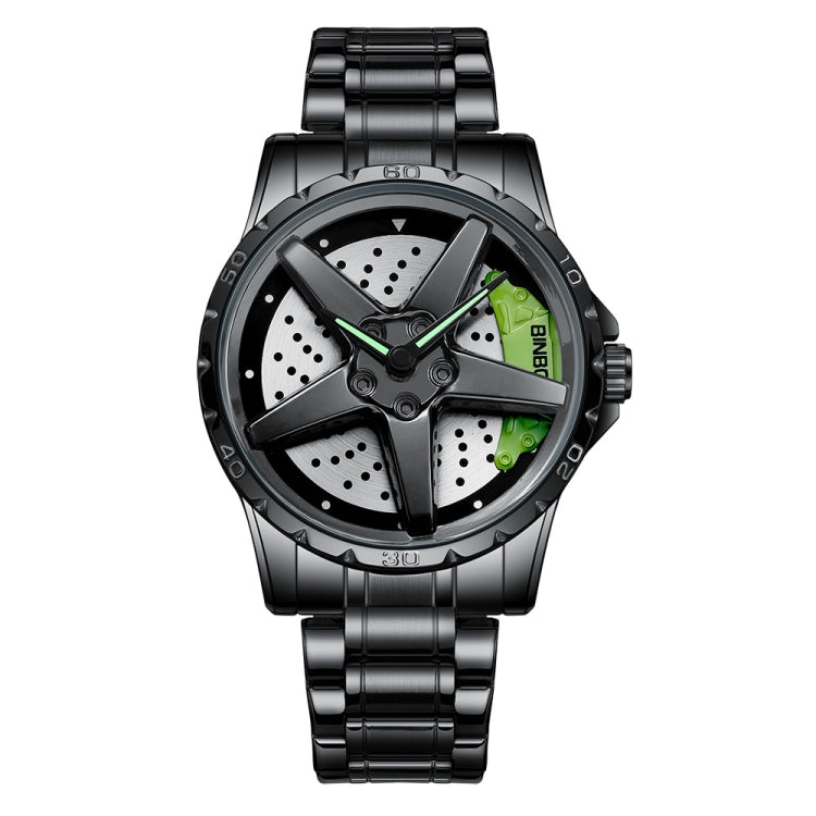 BINBOND D002 Car Hub Dial Multifunctional Waterproof and Wear-resistant Men's Watch
