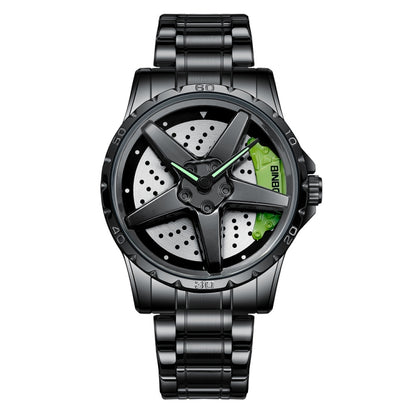 BINBOND D002 Car Hub Dial Multifunctional Waterproof and Wear-resistant Men's Watch