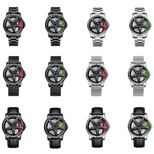 BINBOND D002 Car Hub Dial Multifunctional Waterproof and Wear-resistant Men's Watch