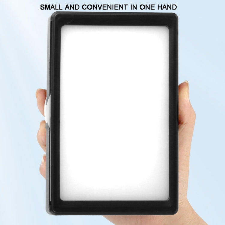 8 Inch 3200-5500K Three-color Temperature Photography Flat-panel Live Fill Light,Spec: