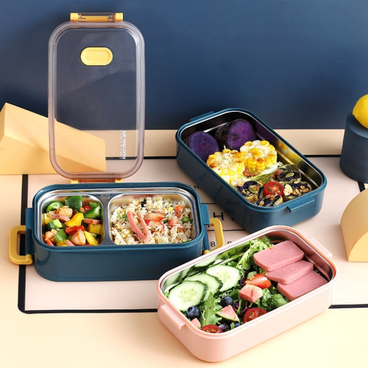 Large Capacity Refillable 304 Stainless Steel Insulated Lunch Box, 800ml (Pink), 800ml (Green), 1.6L (Blue), 1.6L (Pink), 1.6L (Green)