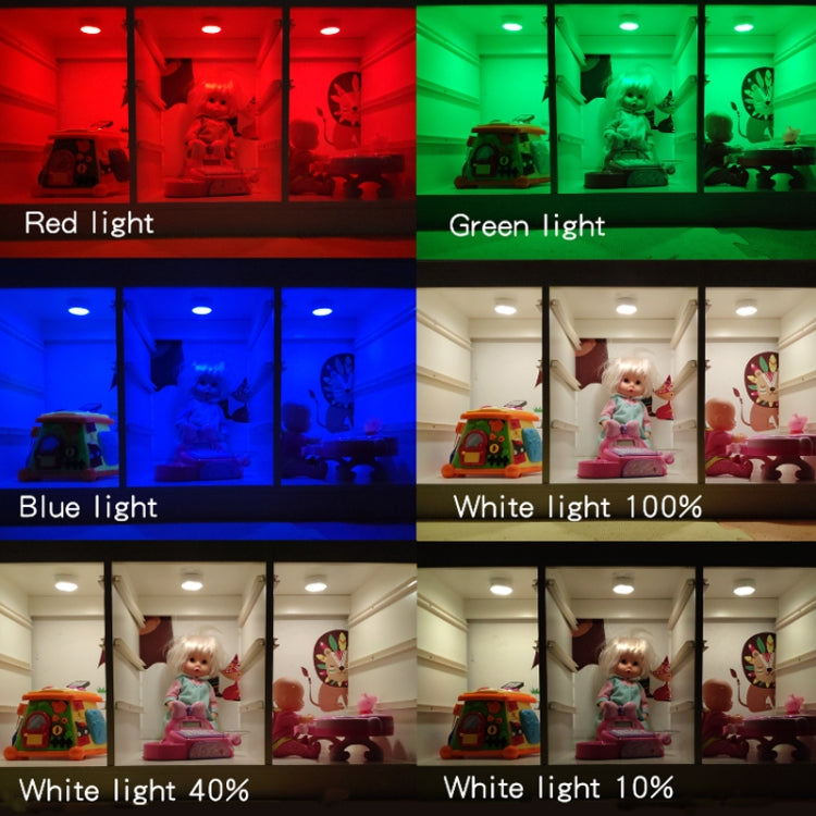 Ambience Pat Light Bedside Eye Protection Night Light, White Light Battery, RGBW Color Light Battery, RGBW Color Light Charging