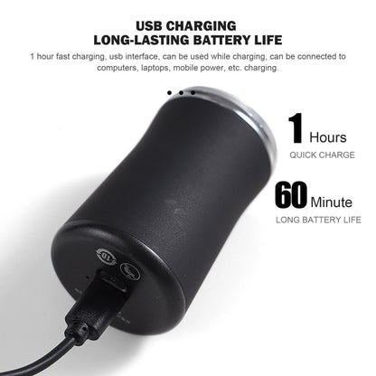 ماكينة حلاقة كهربائية قابلة للغسل بحجم الجيب مع إمكانية إعادة الشحن عبر USB، ماكينة حلاقة سفر للرجال، لون أسود للجيب، لون أخضر للجيب