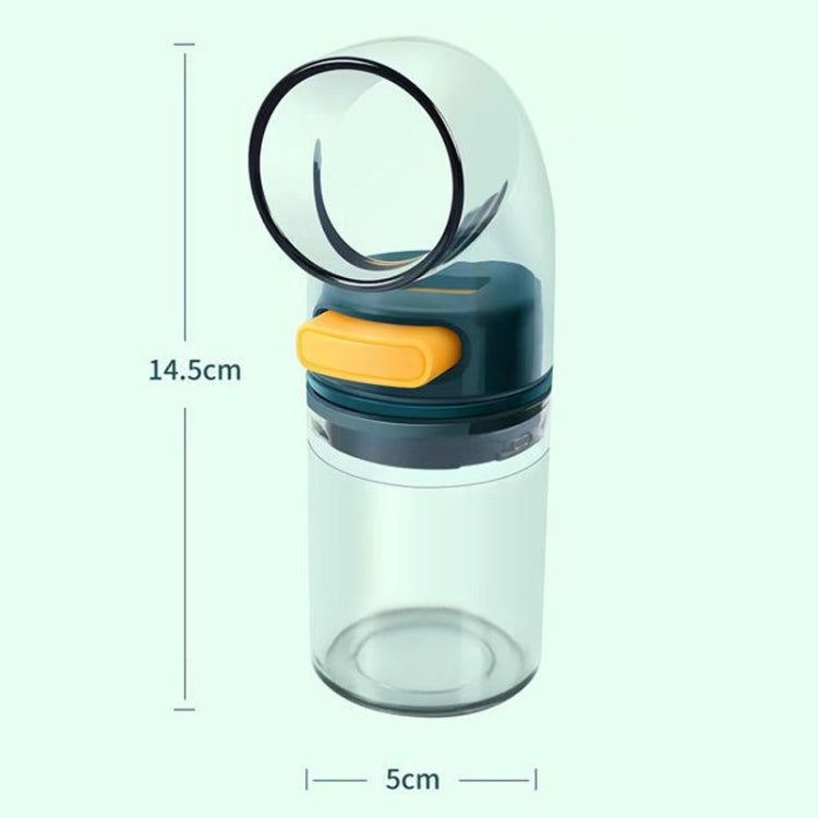 Home Kitchen Quantitative Salt Control Seasoning Jar, 1pcs Blue, 1pcs Orange, 2pcs Blue With Base, 2pcs Orange With Base, 3pcs Blue With Base, 3pcs Orange With Base