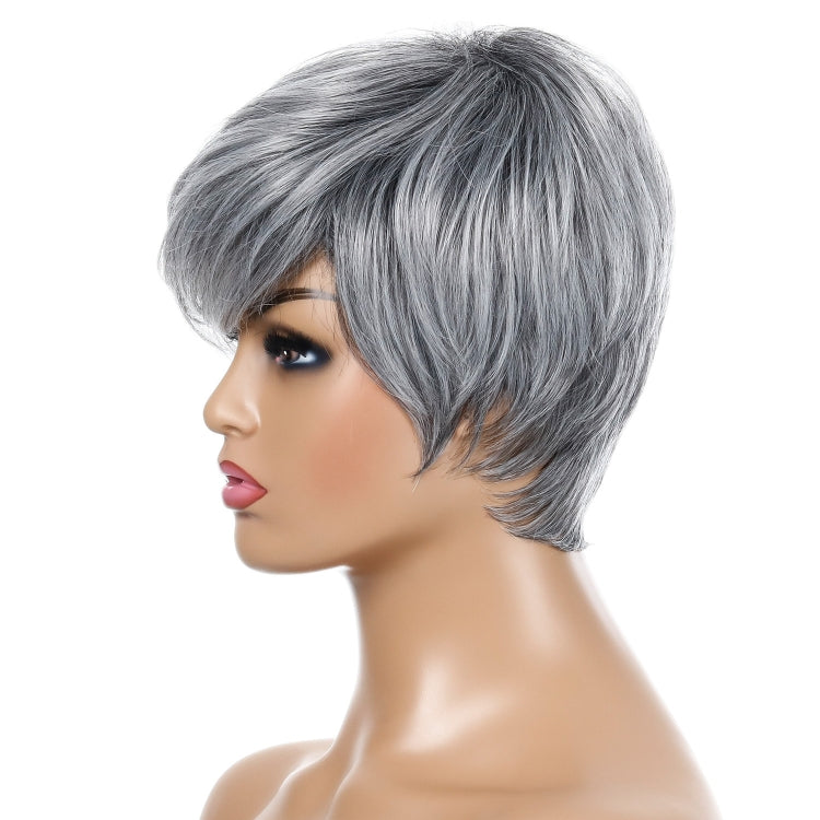 Ladies Short Straight Hair Wig High Temperature Silk Chemical Fiber Headgear, Wig-332, Wig-335